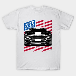 Mustang GT350 American Flag American Made T-Shirt